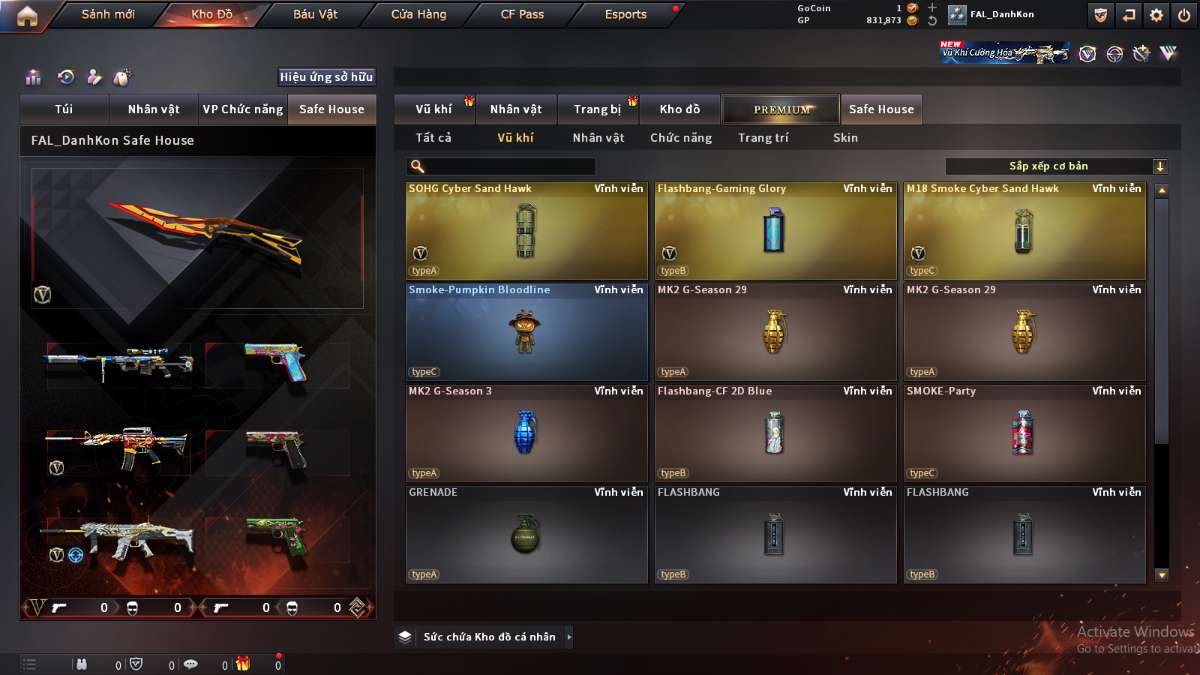 shop acc cf uy tin gia re